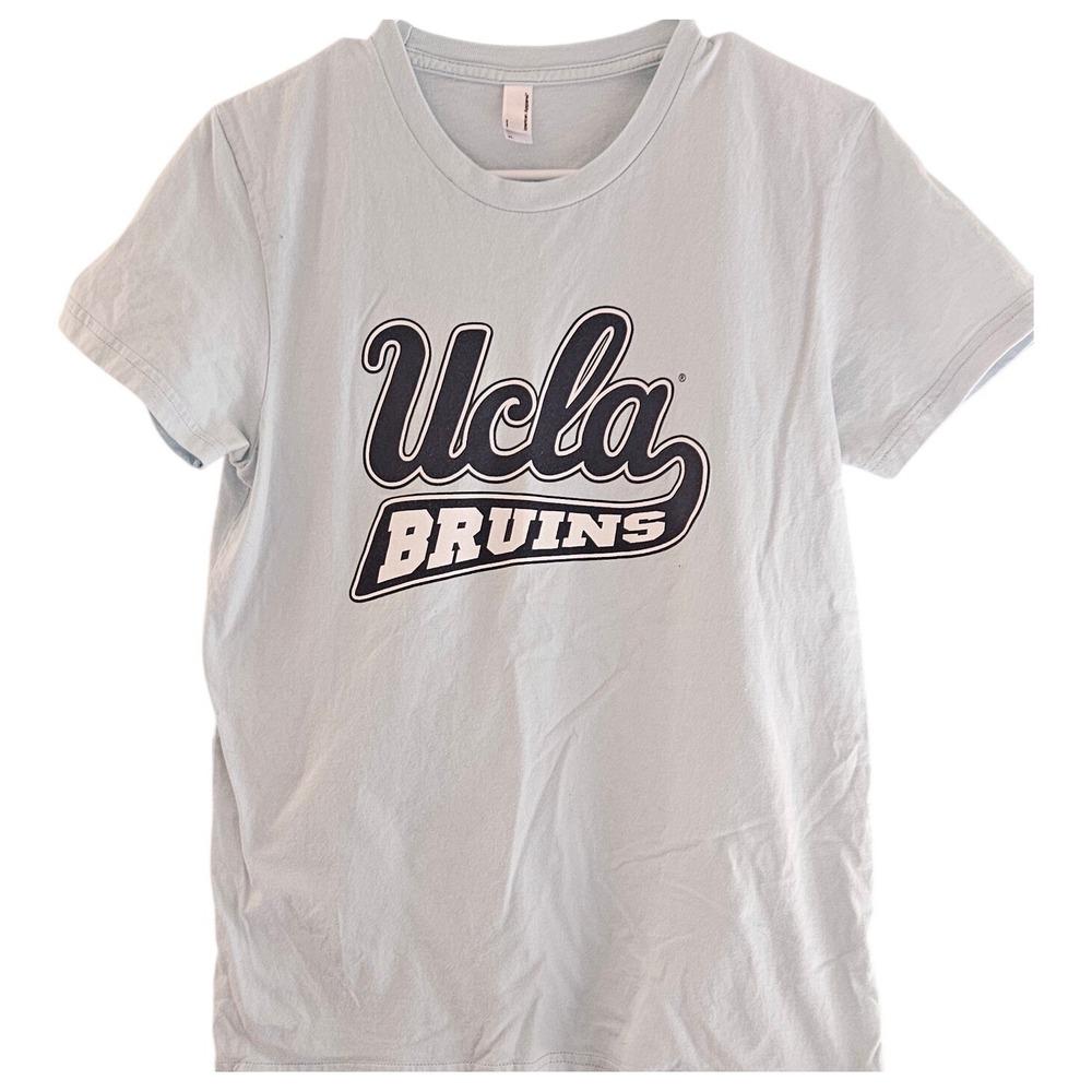 American Apparel UCLA Bruins T-Shirt Womens XL Lt. Blue Graphic Tee Made in USA
